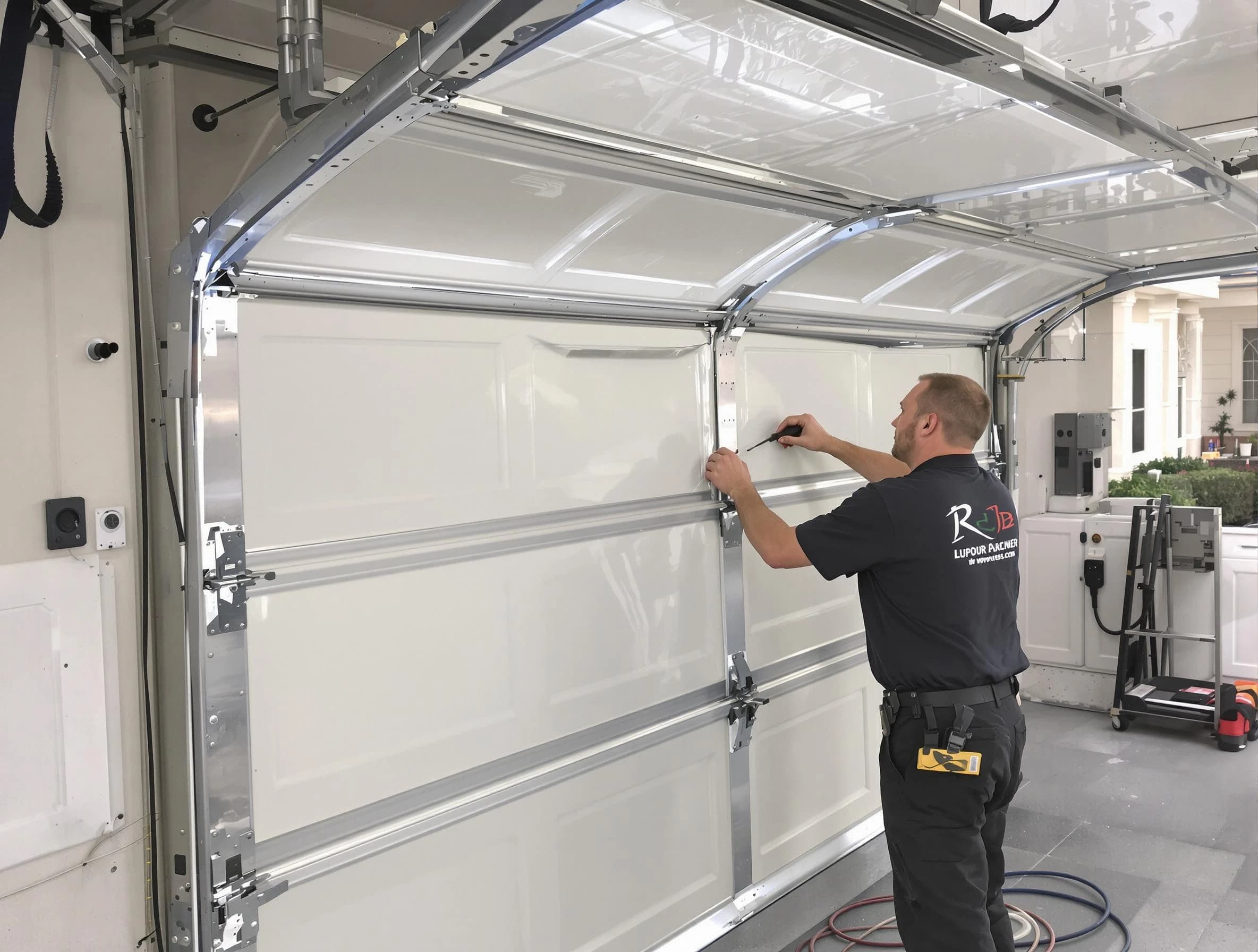 Bethel Park Garage Door Repair professional performing panel repair in Bethel Park