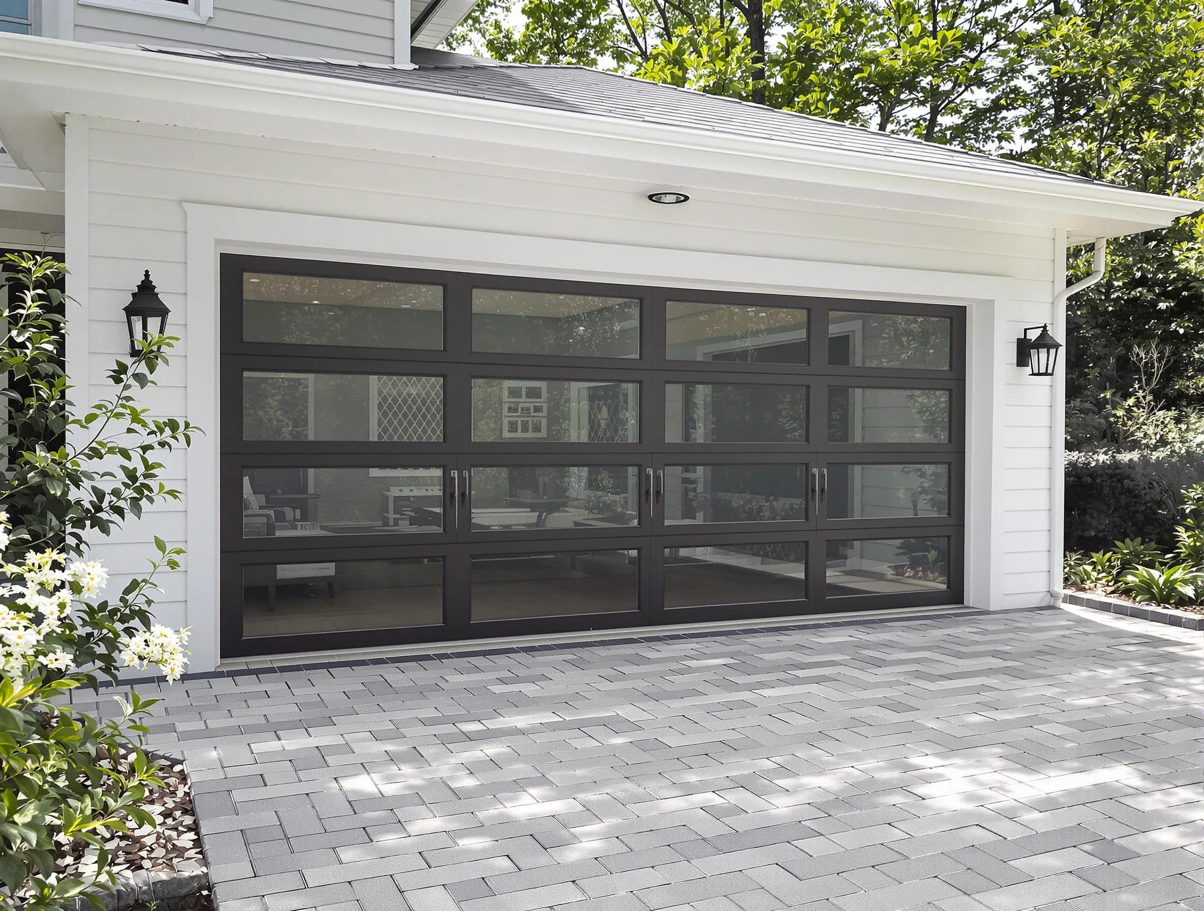 Bethel Park Garage Door Repair design specialist presenting custom garage door options to Bethel Park homeowner