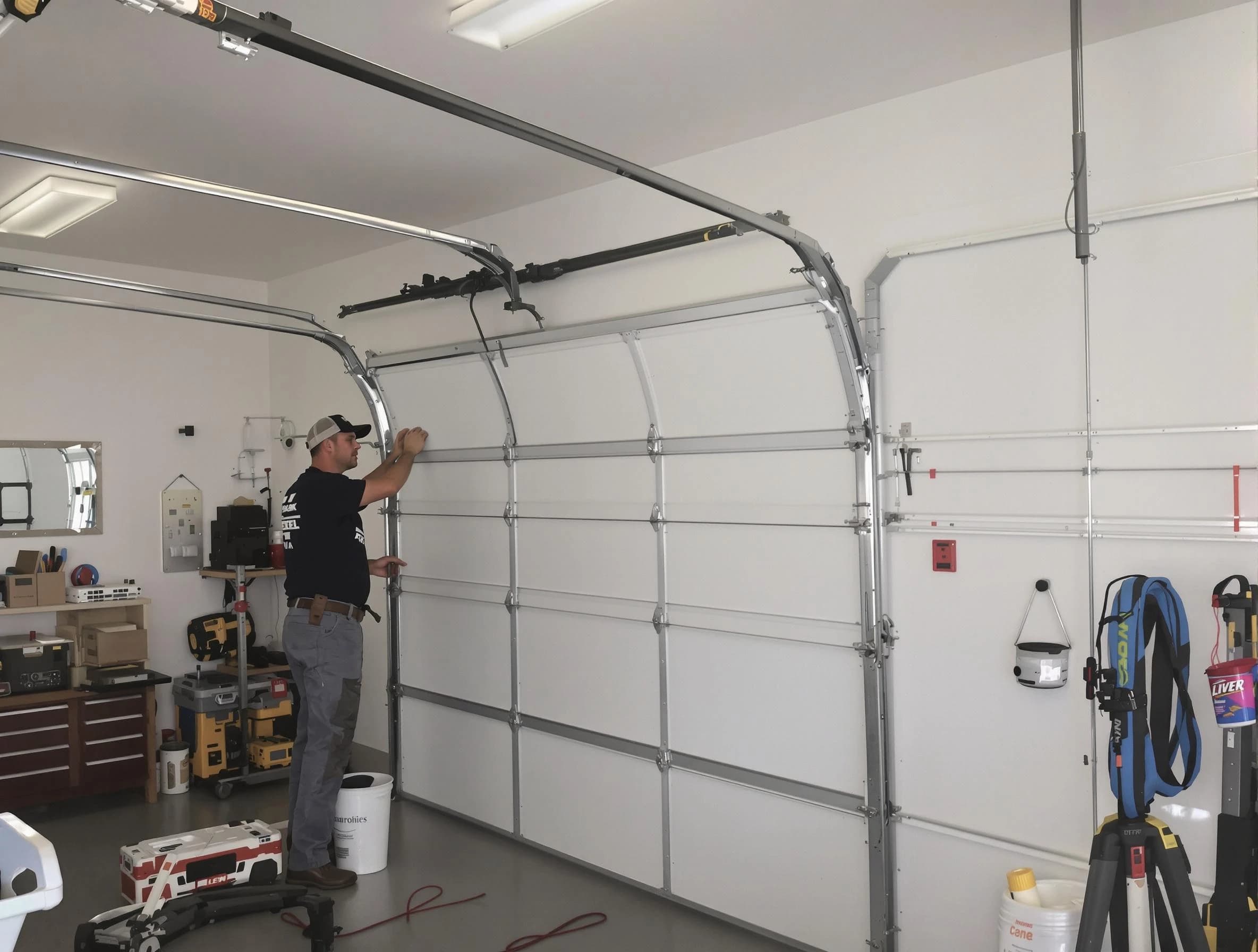 Bethel Park Garage Door Repair team installing new garage door in Bethel Park