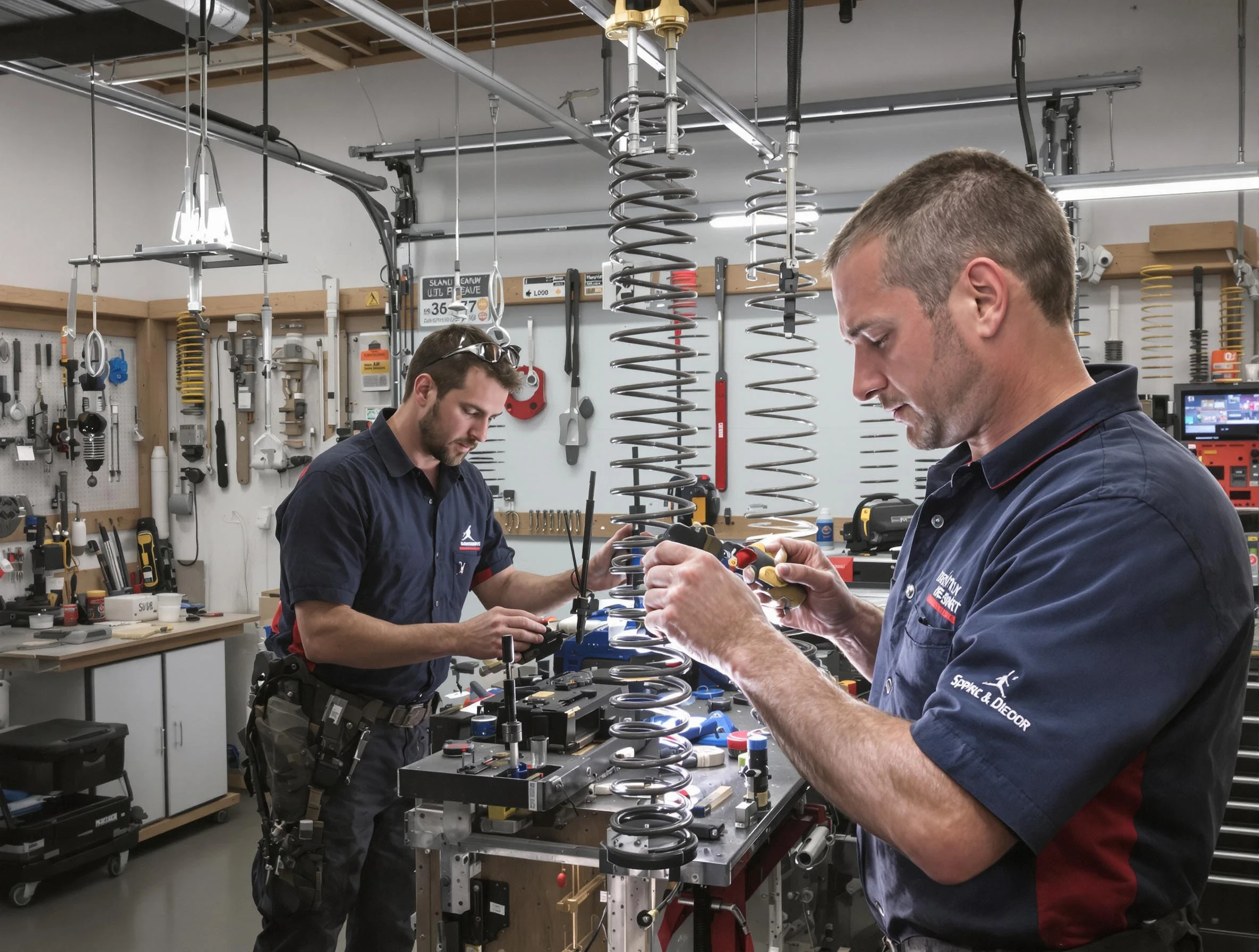 Garage door spring repair service by Bethel Park Garage Door Repair in Bethel Park