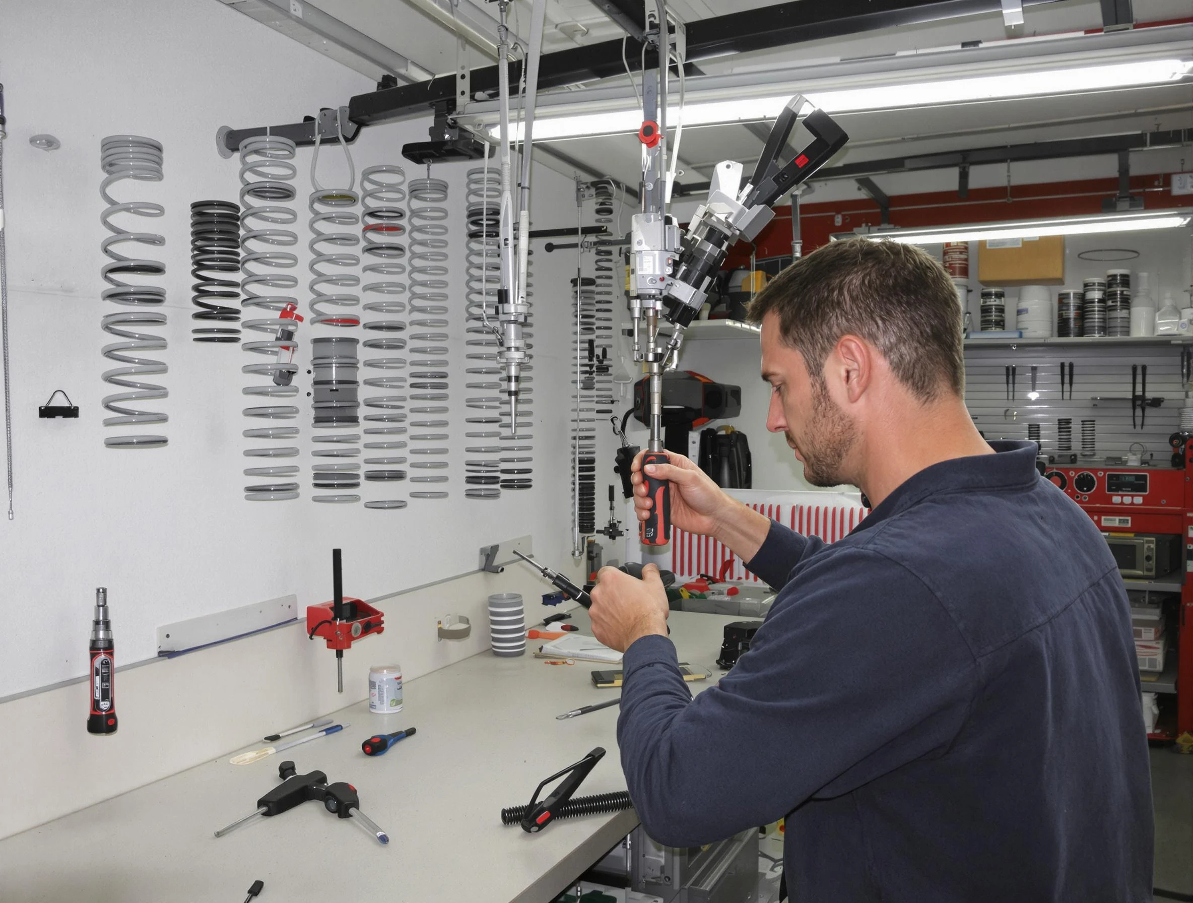 Bethel Park Garage Door Repair safety certified technician performing precision spring replacement in Bethel Park